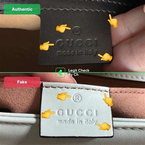 gucci real vs fake.